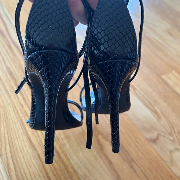 Aqua Silvana High-heel Strappy Sandals - Black - Picture 4 of 6